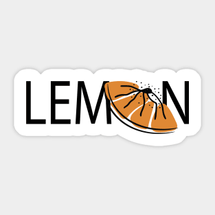 LEMON, UNIQUE SIMPLE Sticker